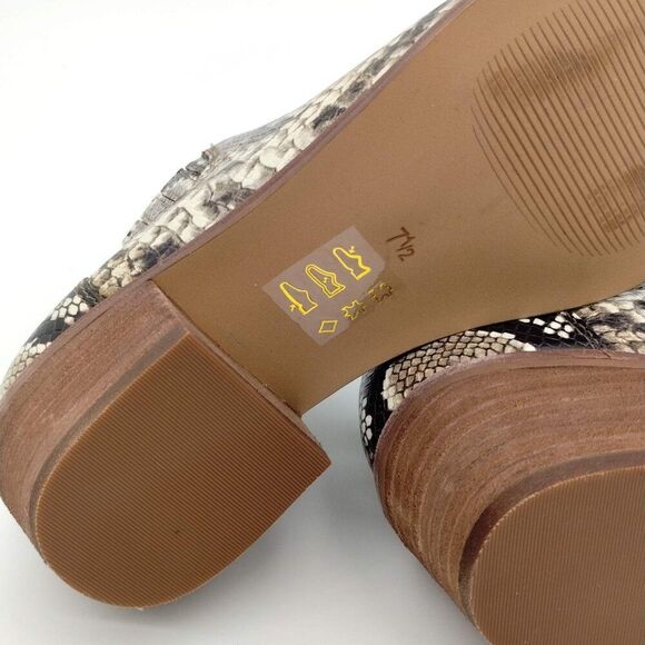 Madewell Sonia Booties Faux Snake Embossed Low Chelsea Leather Boots Size 7.5 - Picture 11 of 12